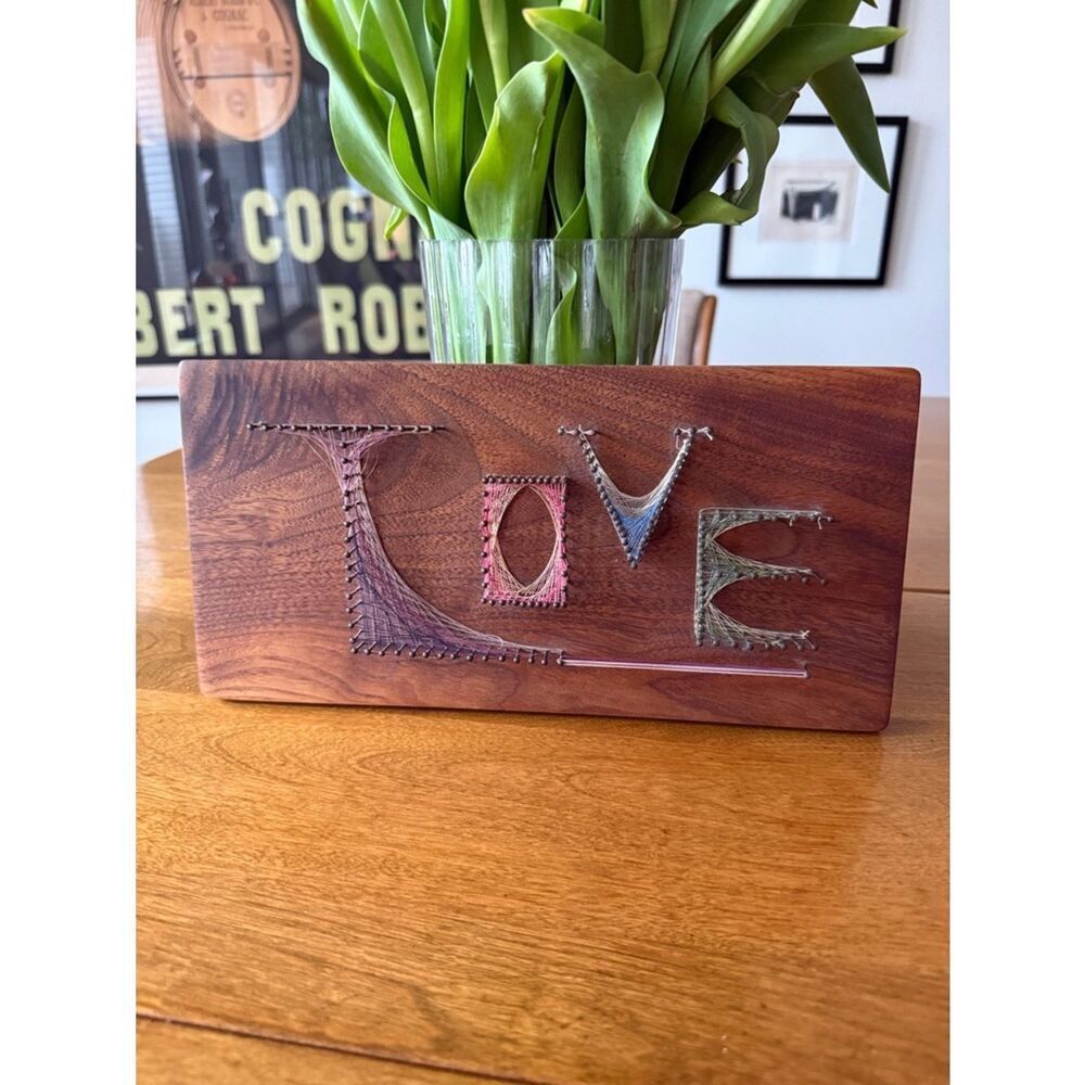 Vintage handmade “LOVE” plaque